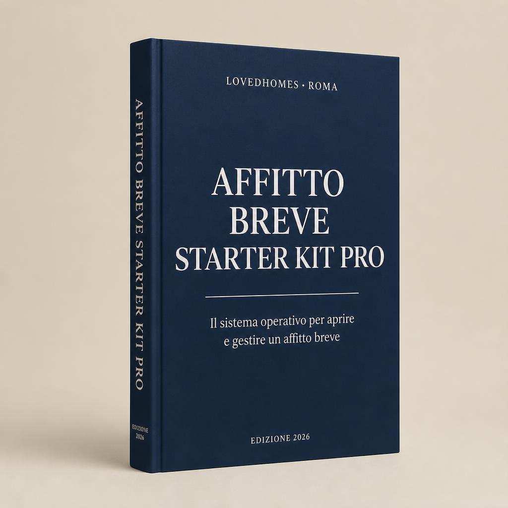 Copertina dell'Affitto Breve Starter Kit PRO 2026 di LovedHomes