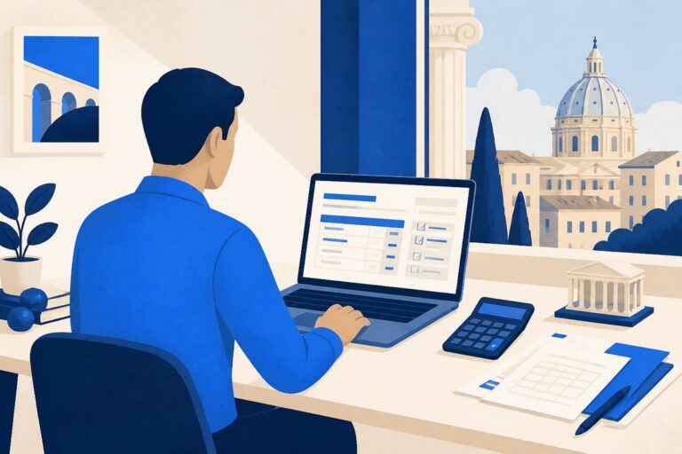 dichiarazione redditi affitto breve 730 - illustrazione LovedHomes, property management a Roma
