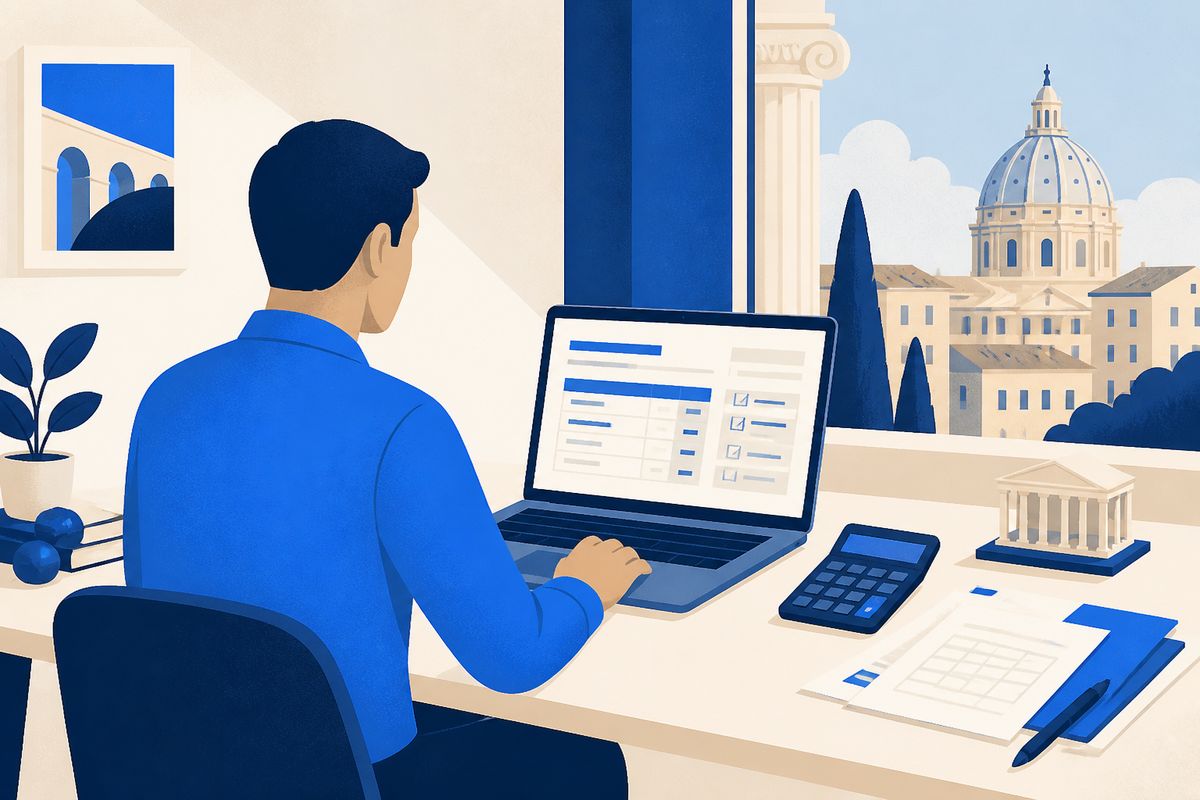 dichiarazione redditi affitto breve 730 - illustrazione LovedHomes, property management a Roma