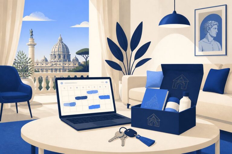 gestione affitti brevi roma - illustrazione LovedHomes, property management a Roma