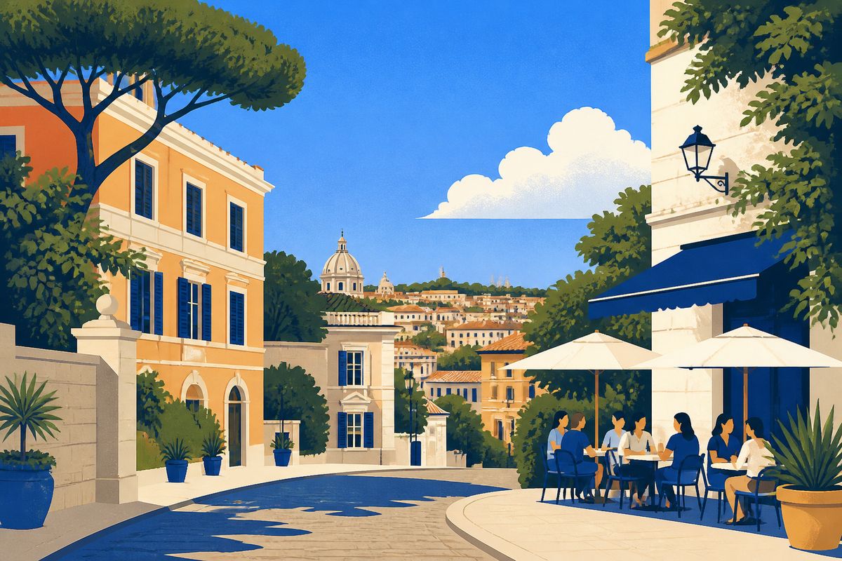 Monteverde Roma - illustrazione LovedHomes, property management a Roma
