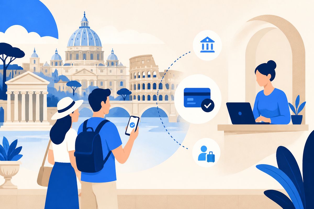 tassa di soggiorno Italia - illustrazione LovedHomes, property management a Roma
