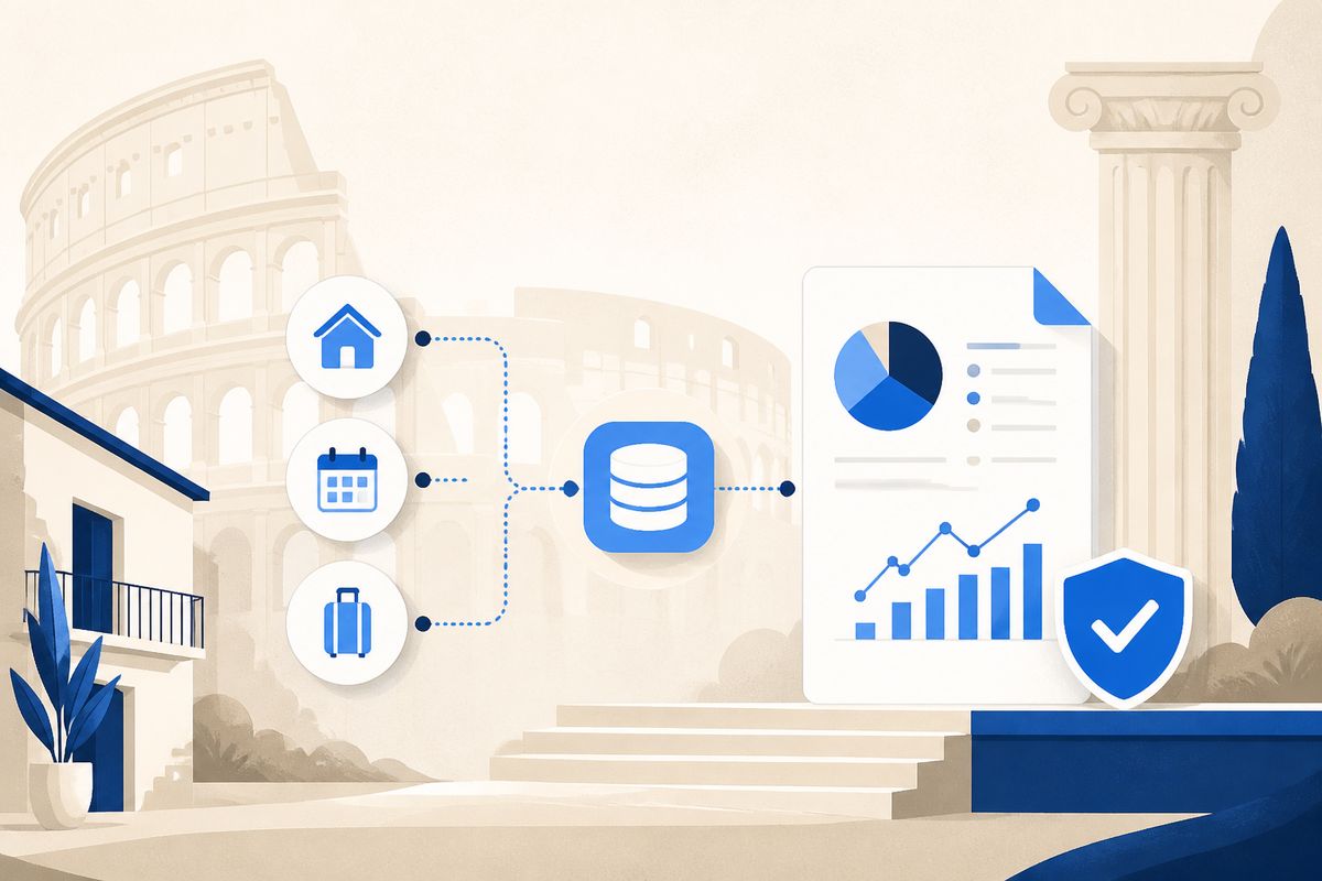 Istat Affitti Brevi Roma - illustrazione LovedHomes, property management a Roma
