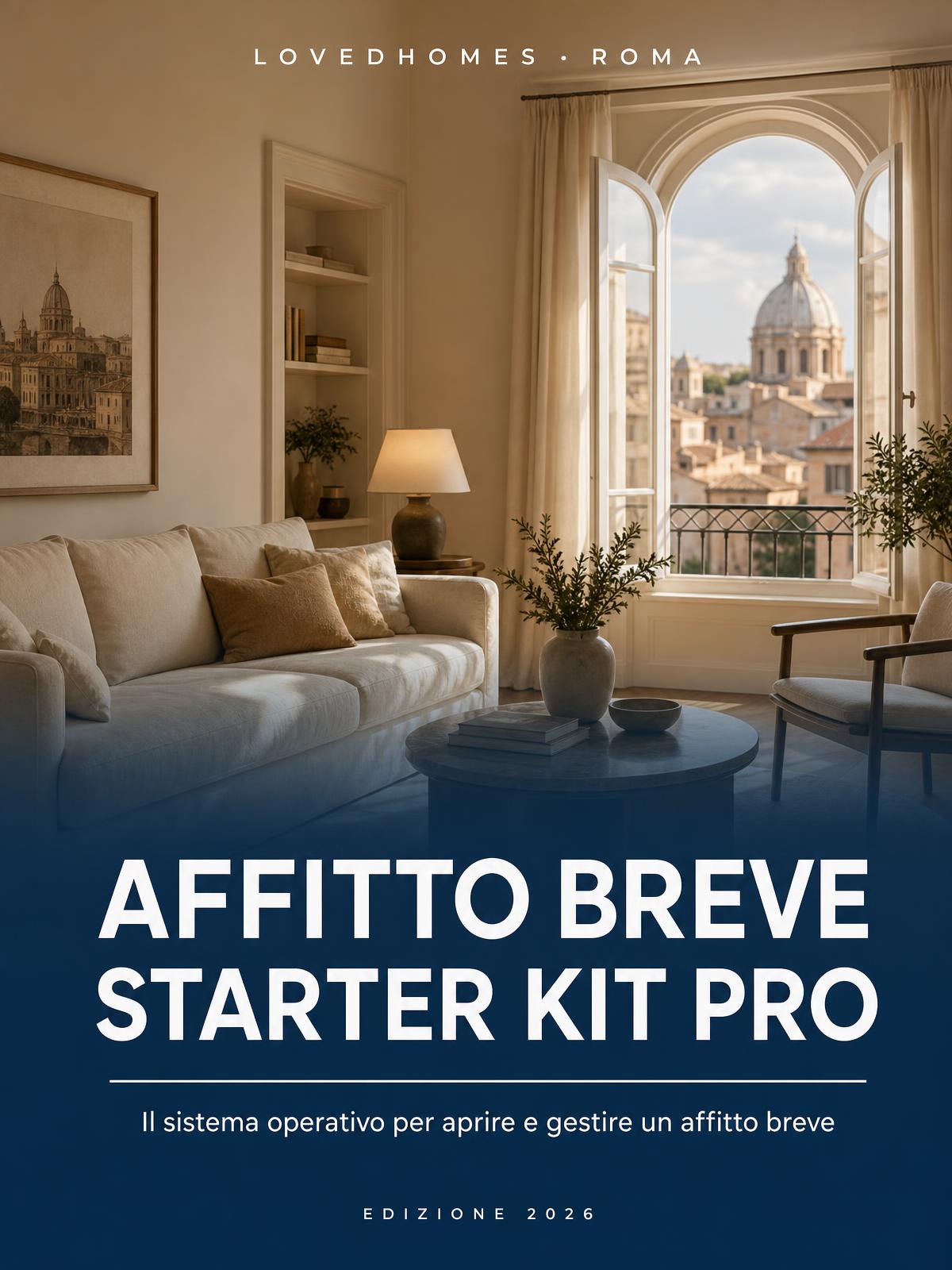 Copertina dell'Affitto Breve Starter Kit PRO 2026 di LovedHomes