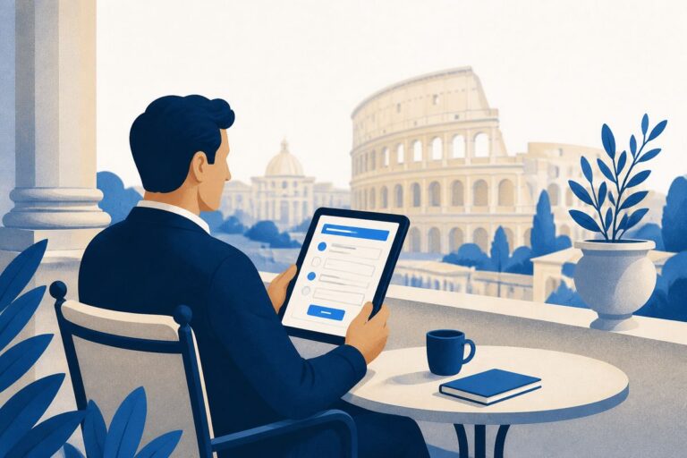 SUAP affitti brevi Roma - illustrazione LovedHomes, property management a Roma