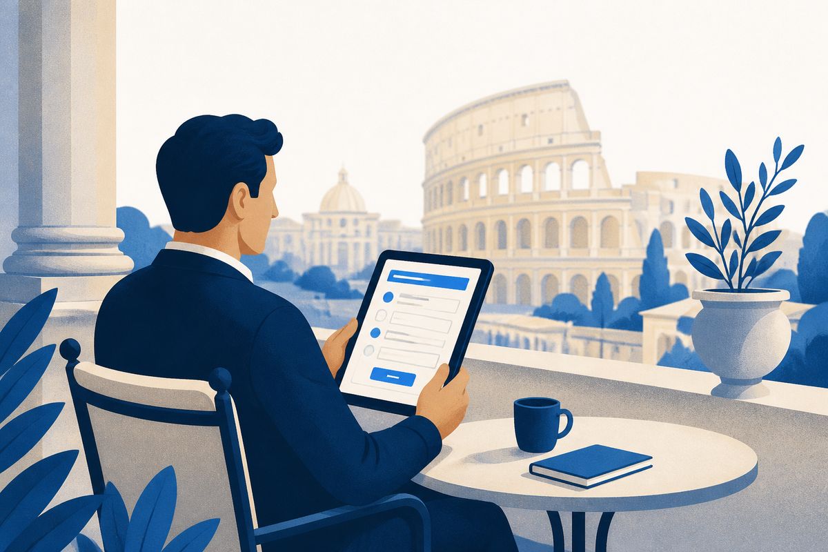SUAP affitti brevi Roma - illustrazione LovedHomes, property management a Roma