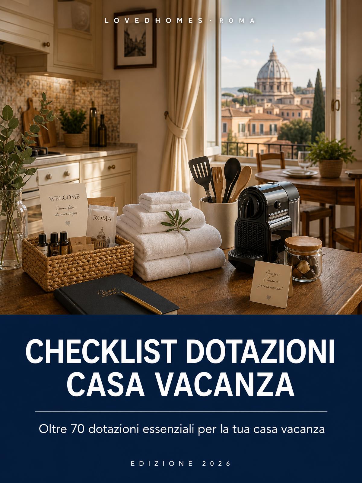 Copertina della Checklist Dotazioni Casa Vacanza di LovedHomes