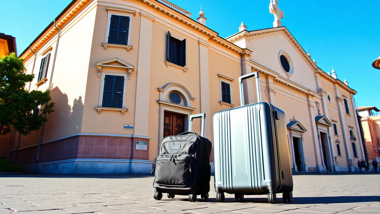 Deposito bagagli San Giovanni e Re di Roma: valigie davanti alla Basilica di San Giovanni in Laterano